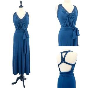 BCBGMaxazria Beaded Maxi Dress